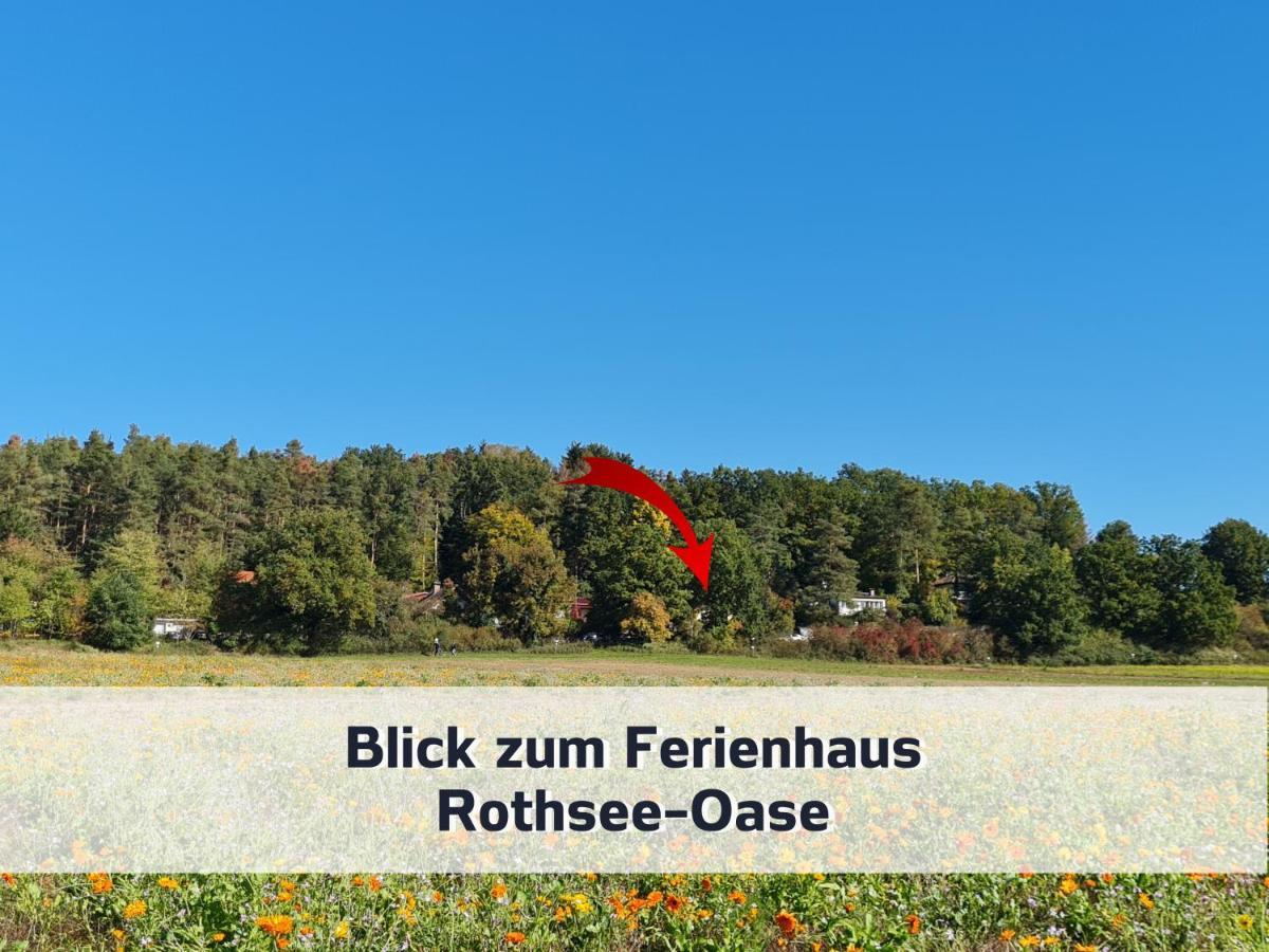 Ferienhaus Rothsee-Oase Ideale Ausgangslage Mit Tollem Ausblick, Sauna Und Privatem Garten 罗特 外观 照片